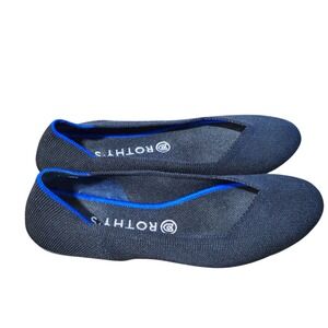 Rothy's‎ Ballet Flats 9.5 Black Clean Girl Minimalist Sustainable Everyday Chic